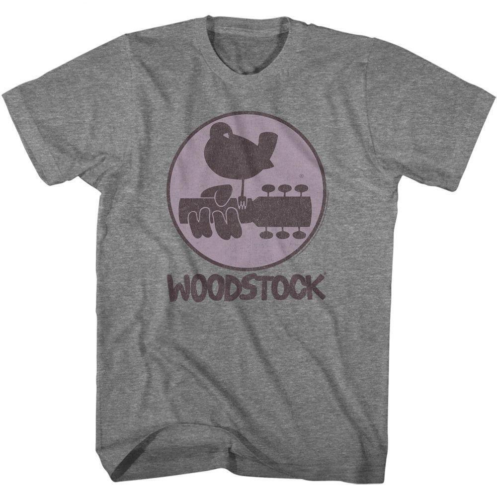 Woodstock Logo Graphite Heather Adult T Shirt